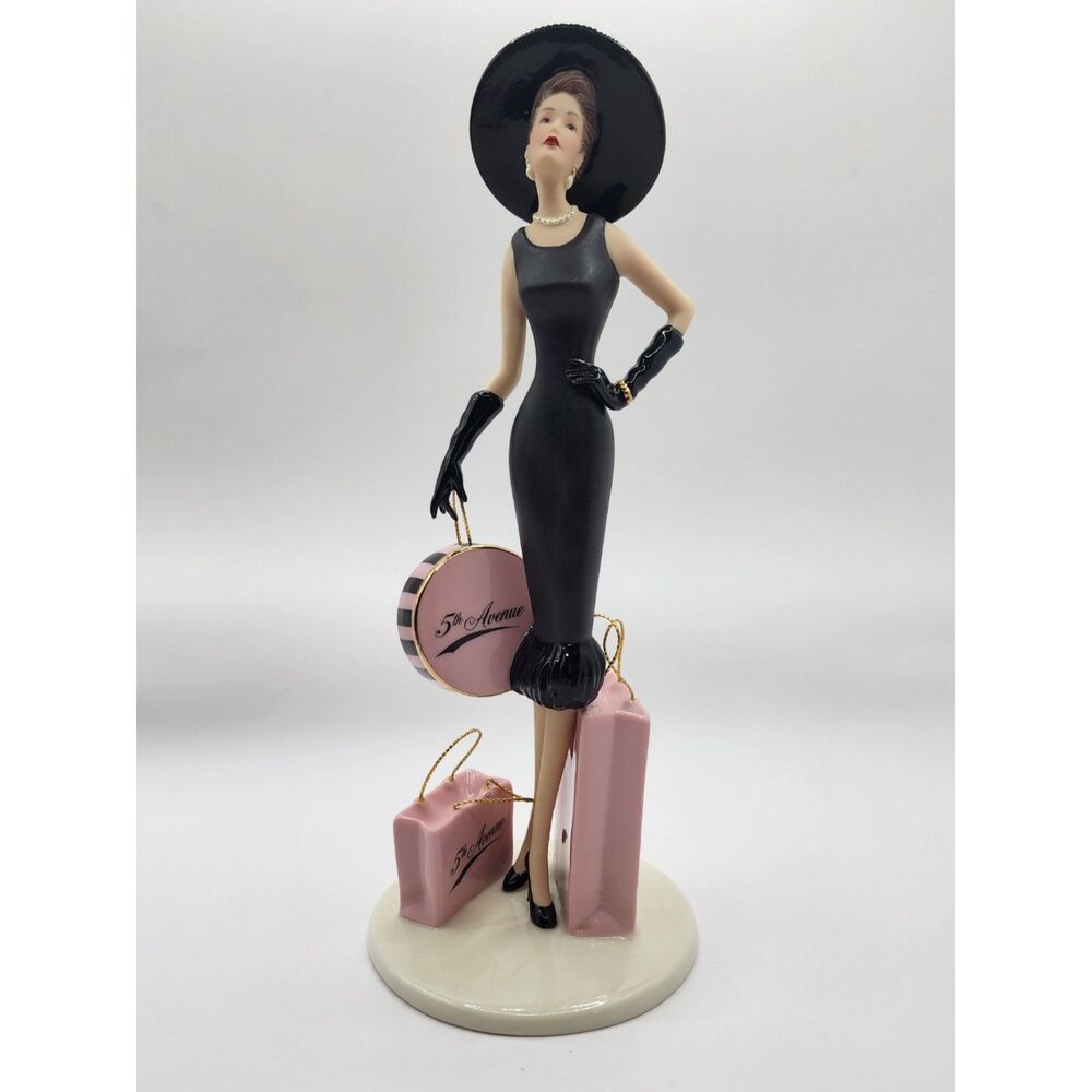 Lenox Shopping on 5th Avenue Victorian Ladies of Fashion Figurine 1997 9in